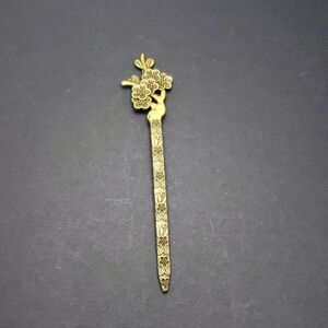 Cherry Blossom Antique Bronze Metal Hair Chopstick Hair Stick Bun Holder